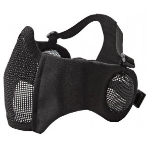 Mesh maske med øre beskyttelse -  Sort