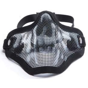 ASG Mesh halvmaske sort skull